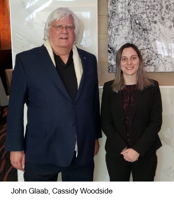 John Glaab and Cassidy Woodside standing next to each other