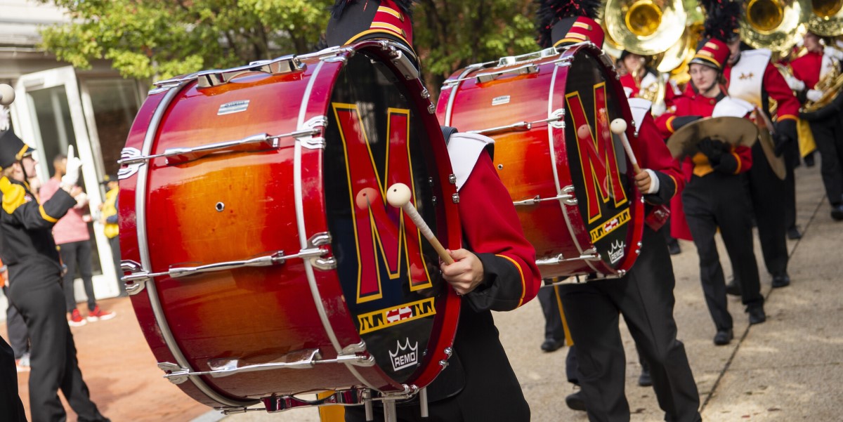 UMD Drumline at Homecoming Fest