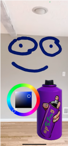 Screenshot of Spray AR demo