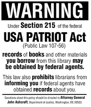 black and white warning poster